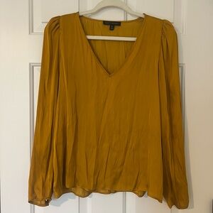 Banana Republic Golden V-Neck Blouse